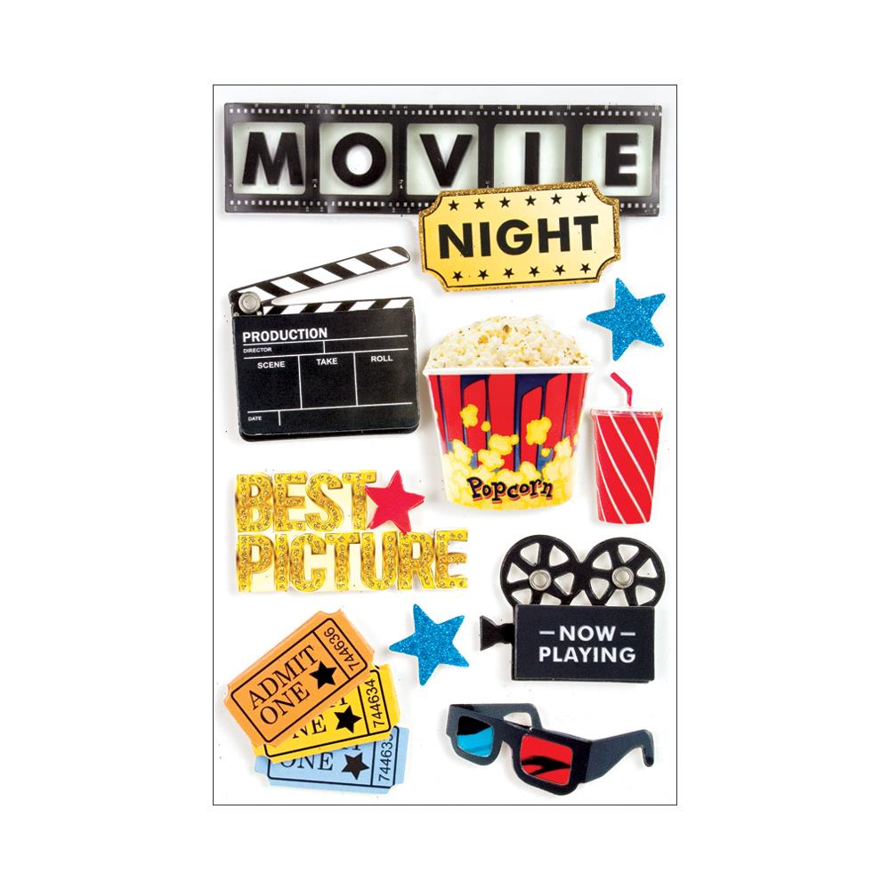 3D Stickers - At the Movies