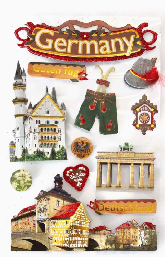 Germany 3D Scrapbook Sticker