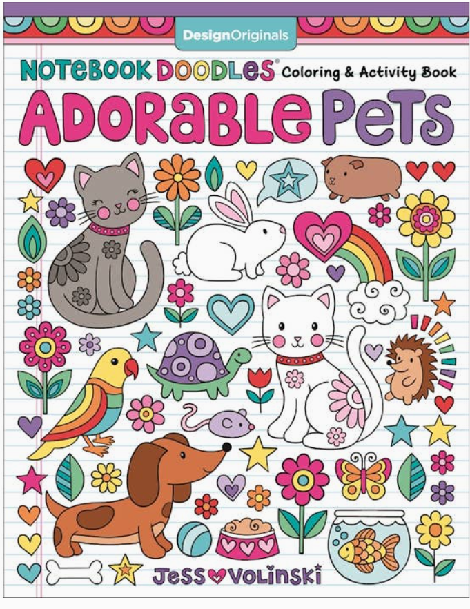 Adorable Pets Coloring Book