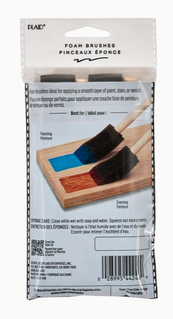 FolkArt Foam Brush Set 4 Piece