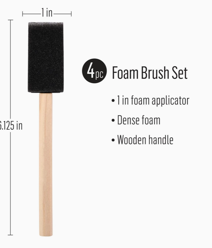 FolkArt Foam Brush Set 4 Piece