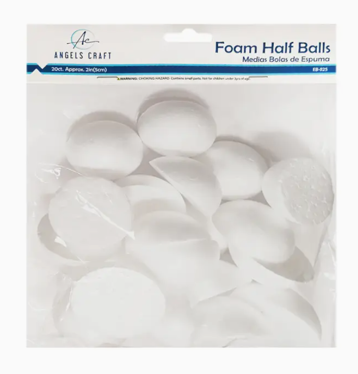 2" Foam Half Balls