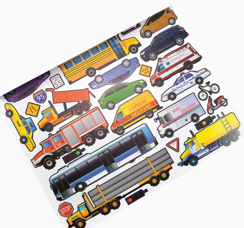 Machines on the Move Sticker Book