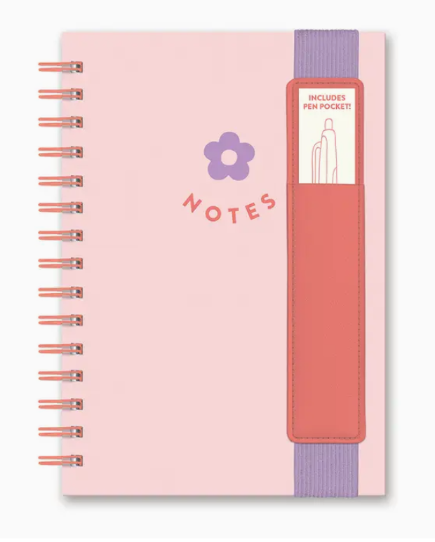 Pretty Posy Notebook with Pen Holder