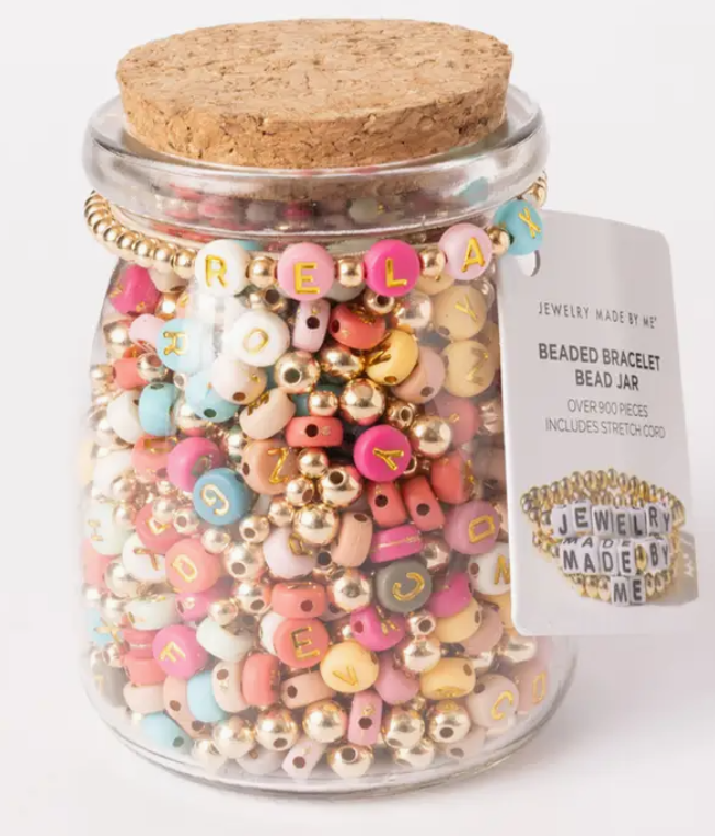 Beaded Bracelet Jar