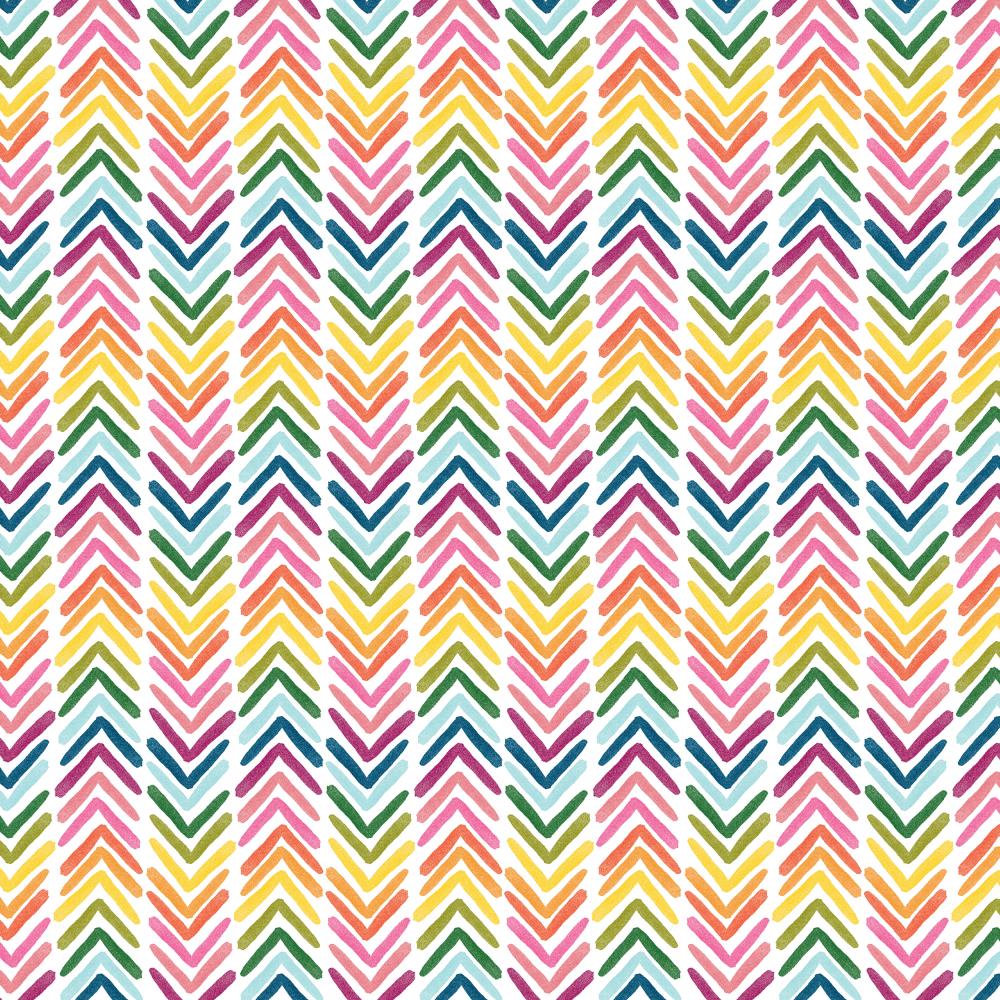 Scrapbook Paper - Rainbows Chevron