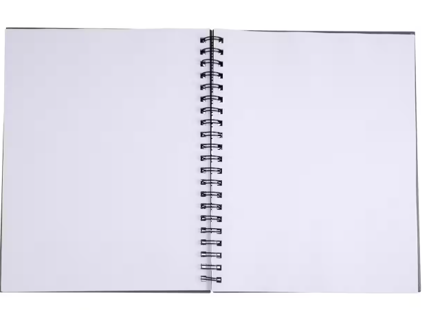 8.5" x 11" Gray Wirebound Sketchbook
