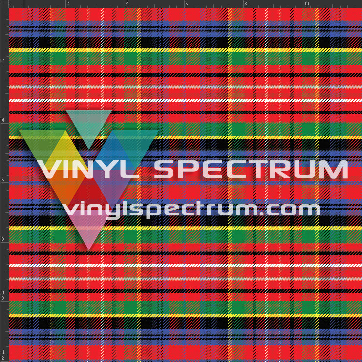 Siser HTV Printed Sheet - Red Tartan
