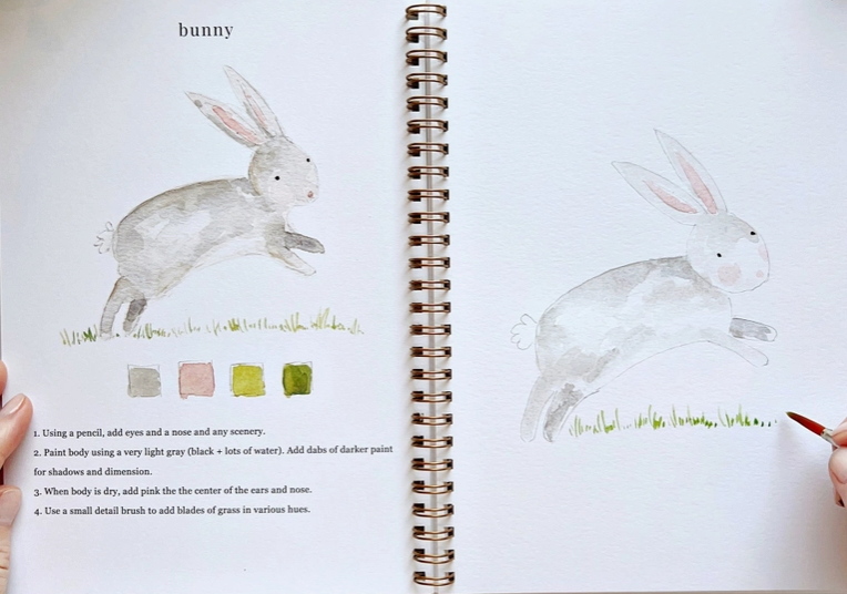 Animals Watercolor Workbook
