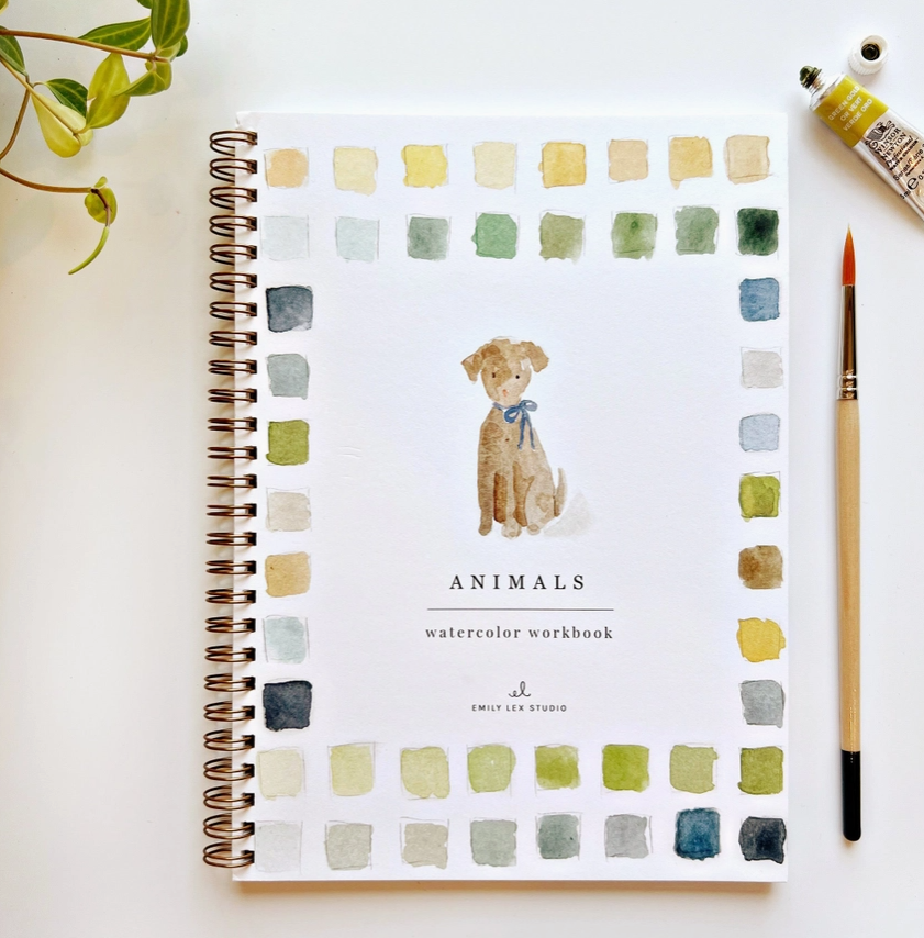 Animals Watercolor Workbook
