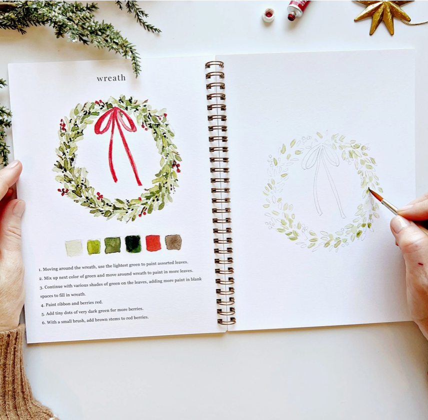 Christmas Watercolor Workbook