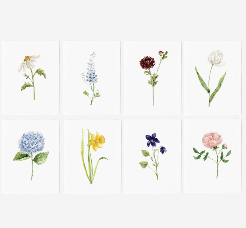 Assorted Garden Flower Notecards