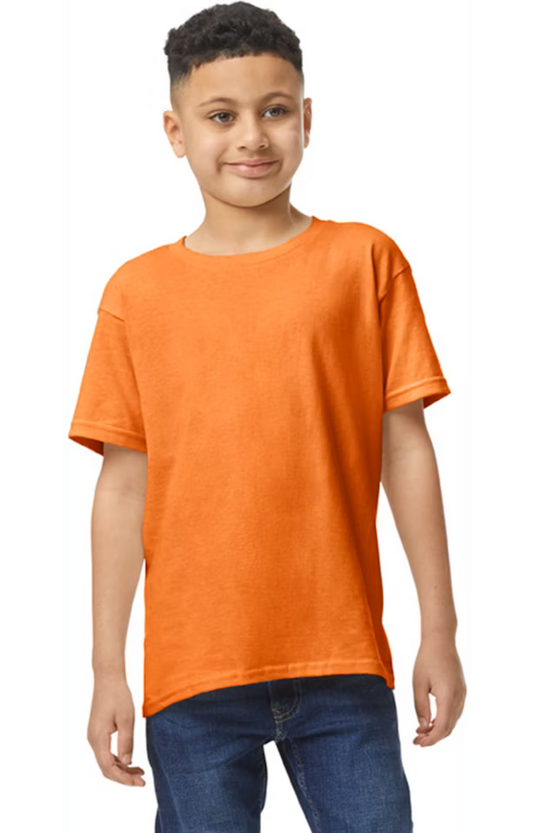 Gildan Orange Youth Blank T-Shirt - 468542