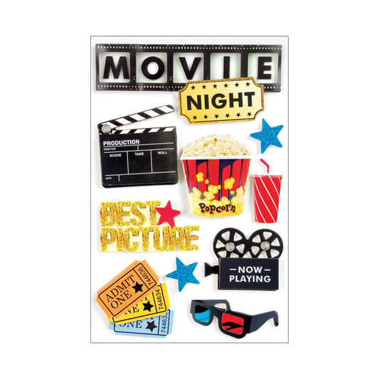 3D Stickers - At the Movies