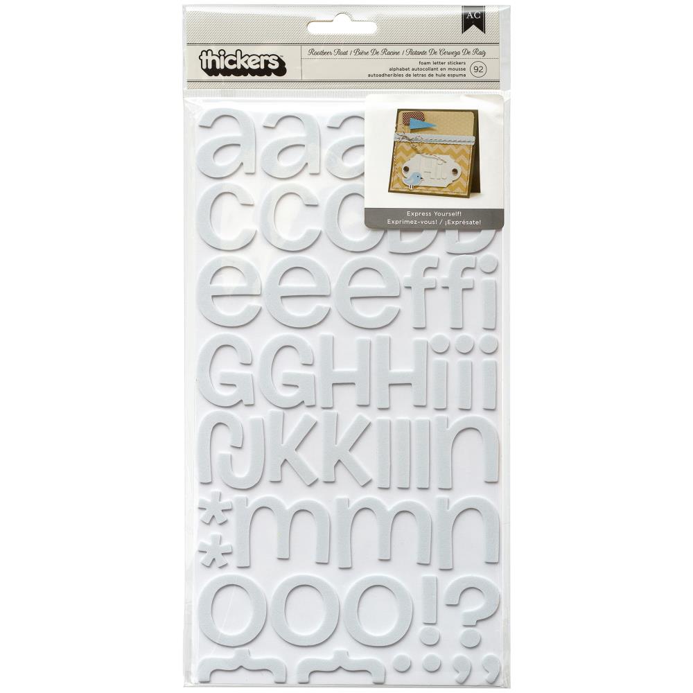 3D Scrapbook Sticker - White Letters