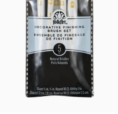 FolkArt Decorative Finishing Brush Set 5 Piece
