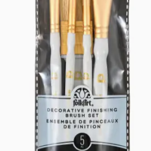 Plaid 5 piece Finishing Brush Set