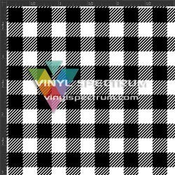 Printed Matte Adhesive Vinyl - BUFFALO PLAID