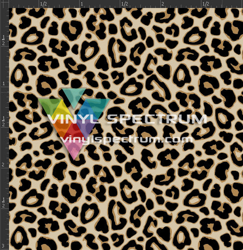 Printed Matte Adhesive Vinyl  - LEOPARD