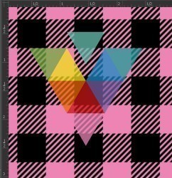 Printed Matte Adhesive Vinyl - BUFFALO PLAID