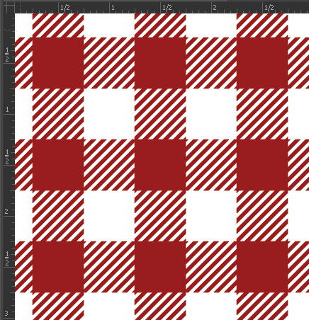 Printed Gloss Adhesive Vinyl - BUFFALO PLAID