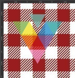 Printed Matte Adhesive Vinyl - BUFFALO PLAID