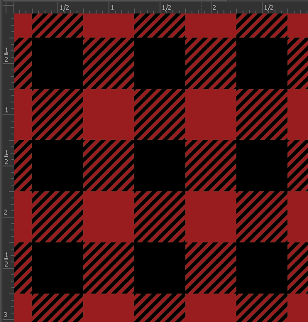 Printed Gloss Adhesive Vinyl - BUFFALO PLAID