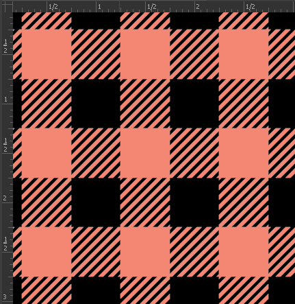 Printed Gloss Adhesive Vinyl - BUFFALO PLAID