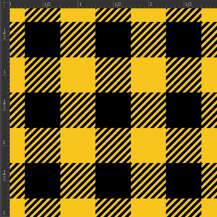 Printed Gloss Adhesive Vinyl - BUFFALO PLAID