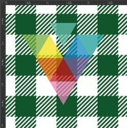 Printed Matte Adhesive Vinyl - BUFFALO PLAID