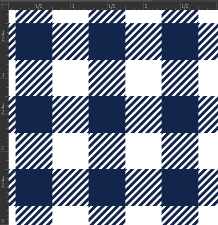 Printed Gloss Adhesive Vinyl - BUFFALO PLAID