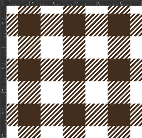 Printed Gloss Adhesive Vinyl - BUFFALO PLAID