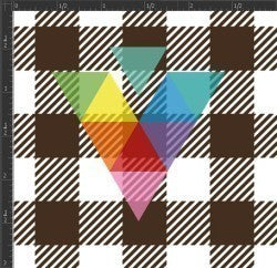 Printed Matte Adhesive Vinyl - BUFFALO PLAID