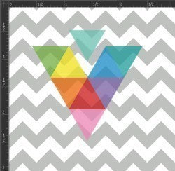 Printed Matte Adhesive Vinyl - CHEVRON