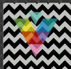 Printed Matte Adhesive Vinyl - CHEVRON