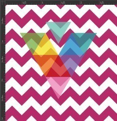 Printed Matte Adhesive Vinyl - CHEVRON