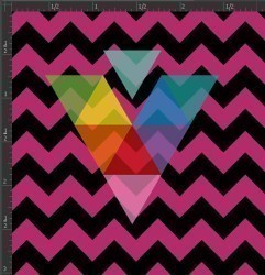 Printed Matte Adhesive Vinyl - CHEVRON