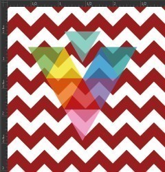 Printed Matte Adhesive Vinyl - CHEVRON