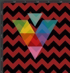 Printed Matte Adhesive Vinyl - CHEVRON