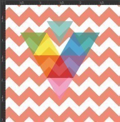 Printed Matte Adhesive Vinyl - CHEVRON