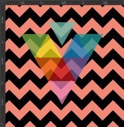 Printed Matte Adhesive Vinyl - CHEVRON