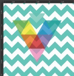 Printed Matte Adhesive Vinyl - CHEVRON