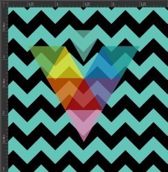 Printed Matte Adhesive Vinyl - CHEVRON