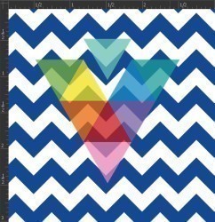 Printed Matte Adhesive Vinyl - CHEVRON