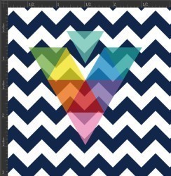 Printed Matte Adhesive Vinyl - CHEVRON