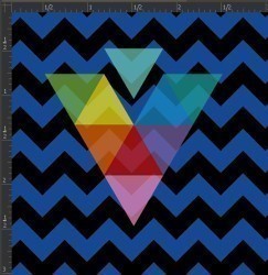 Printed Matte Adhesive Vinyl - CHEVRON