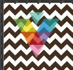 Printed Matte Adhesive Vinyl - CHEVRON