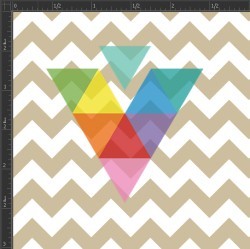 Printed Matte Adhesive Vinyl - CHEVRON