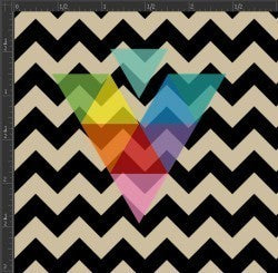 Printed Matte Adhesive Vinyl - CHEVRON