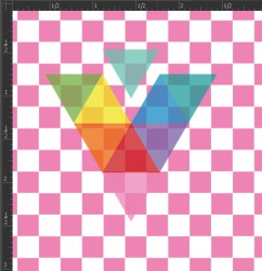 Printed Matte Adhesive Vinyl - CHECKERBOARD